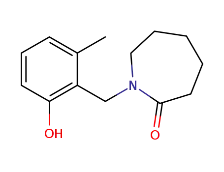 Molecular Structure of 1400992-12-2 (1-(2-hydroxy-6-methyl benzyl)azepan-2-one)