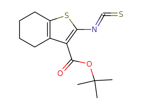 Molecular Structure of 207743-78-0 (tert-butyl 2-isothiocyanato-4,5,6,7-tetrahydrobenzo[b]-thiophene-3-carboxylate)