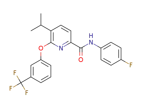 N-(4-fluorophenyl)-5-isopropyl-6-(3-(trifluoromethyl)phenoxy)picolinamide