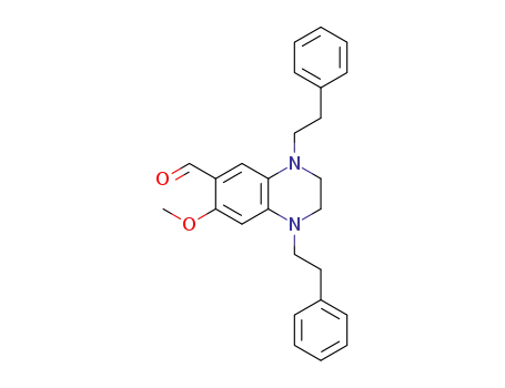 7-methoxy-1,4-diphenethyl-1,2,3,4-tetrahydroquinoxaline-6-carbaldehyde