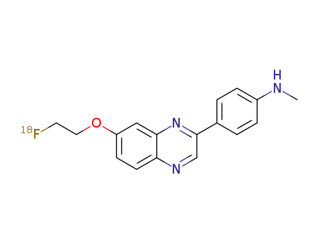 4-(7-(2-[<sup>18</sup>F]fluoroethoxy)quinoxalin-2-yl)-N-methylaniline