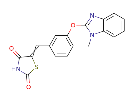 5-{3-[(1-methyl-1H-benzimidazol-2-yl)oxy]benzylidene}-1,3-thiazolidine-2,4-dione