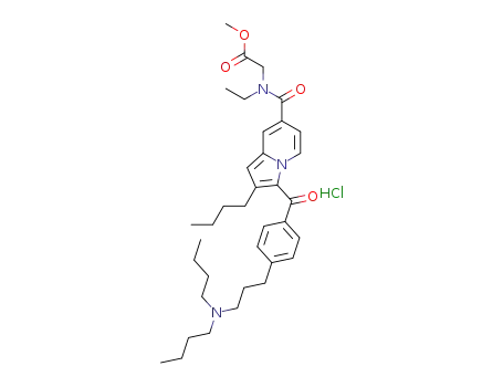 methyl N-{[2-butyl-3-({4-[3-(dibutylamino)propyl]phenyl}carbonyl)indolizin-7-yl]carbonyl}-N-ethylglycinate hydrochloride