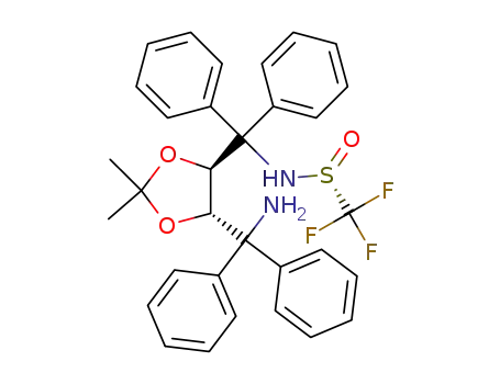 [R(S)]-N-[{(4S,5S)-5-[(amino)(diphenyl)methyl]-2,2-dimethyl-1,3-dioxolan-4-yl}(diphenyl)methyl]-1,1,1-trifluoromethanesulfinamide