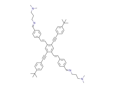 1,4-bis(4-tert-butylphenylethynyl)-(E)-2,5-bis(4-(((3-(dimethylamino)propyl)imino)methyl)styryl)benzene