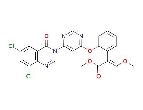 2-{2-[6-(6,8-dichloro-4-oxo-4H-quinazolin-3-yl)-pyrimidin-4-yloxy]phenyl}-3-methoxy-acrylic acid methyl ester