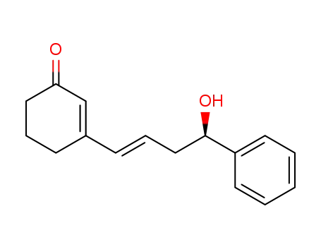 Molecular Structure of 1452591-09-1 ((R,E)-3-(4-hydroxy-4-phenylbut-1-en-1-yl)cyclohex-2-en-1-one)