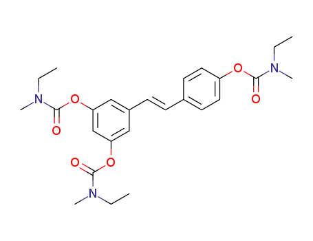 (E)-3,5,4'-tri[(N-ethyl-N-methylcarbamoyl)oxy]stilbene