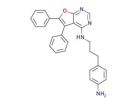 N-[3-(4-aminophenyl)propyl]-5,6-diphenylfuro[2,3-d]pyrimidin-4-amine