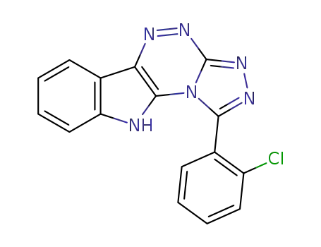 1-(2-chloro)phenyl-10H-[1,2,4]triazolo[3',4':3,4][1,2,4]triazino[5,6-b]indole