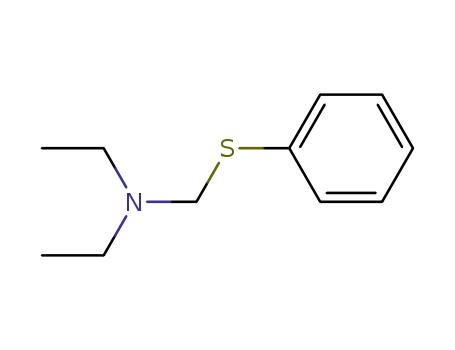 Molecular Structure of 13865-52-6 (N-ethyl-N-(phenylsulfanylmethyl)ethanamine)