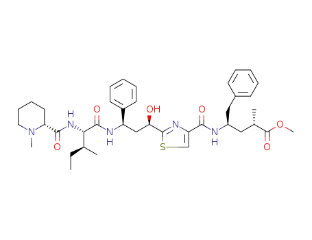 (2S,4R)-methyl 4-(2-((1R,3R)-1-hydroxy-3-((2S,3S)-3-methyl-2-((R)-1-methylpiperidine-2-carboxamido)pentanamido)-3-phenylpropyl)thiazole-4-carboxamido)-2-methyl-5-phenylpentanoate