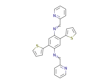 Molecular Structure of 1574359-46-8 (2,5-di-(2-thienyl)-N,N-bis(pyridine-2-ylmethylene)benzene-1,4-diamine)