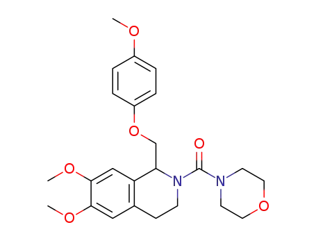 (6,7-dimethoxy-1-((4-methoxyphenoxy)methyl)-3,4-dihydroisoquinolin-2(1H)-yl)(morpholino)methanone
