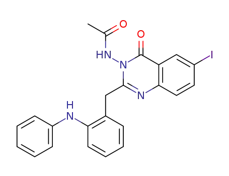 N-{6-iodo-4-oxo-2-[2-(phenylamino)benzyl]quinazolin-3(4H)-yl}acetamide