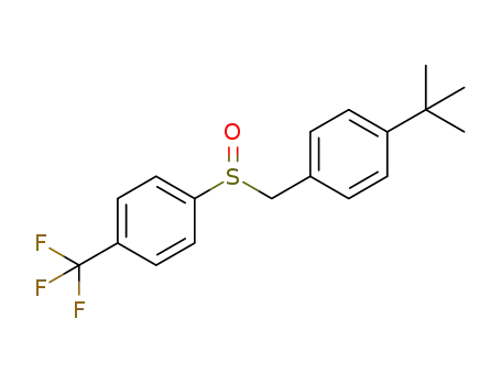 1-(tert-butyl)-4-(((4-(trifluoromethyl)phenyl)sulfinyl)methyl)benzene