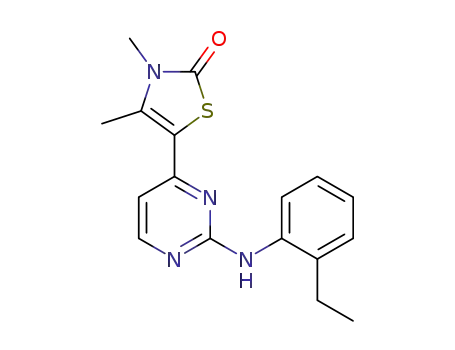 5-(2-((2-ethylphenyl)amino)pyrimidin-4-yl)-3,4-dimethylthiazol-2(3H)-one