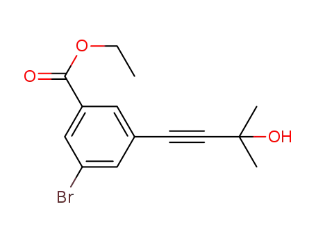 ethyl 3-bromo-5-(3-hydroxy-3-methylbut-1-yn-1-yl)benzoate