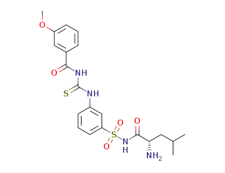 N-(3-(N-(L-leucyl)sulfamoyl)phenylcarbamothioyl)-3-methoxybenzenamide