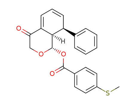 (1S,8R,8aR)4-oxo-8-phenyl-3,4,8,8a-tetrahydro-1H-isochromen-1-yl 4-(methylthio)benzoate