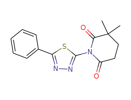 3,3-dimethyl-1-(5-phenyl-1,3,4-thiadiazol-2-yl)piperidine-2,6-dione