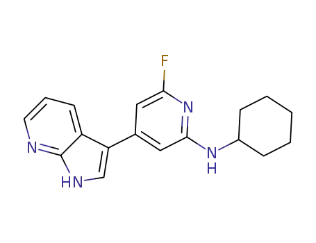 N-cyclohexyl-6-fluoro-4-(1H-pyrrolo[2,3-b]pyridin-3-yl)pyridin-2-amine