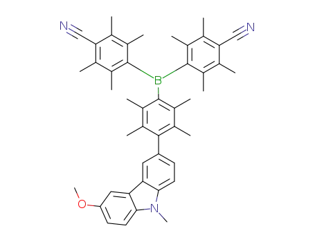 4,4'-((2,3,5,6-tetramethyl-4-(6-methoxy-9-methyl-9H-carbazol-3-yl)phenyl) boranediyl)bis(2,3,5,6-tetramethylbenzonitrile)
