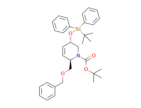tert-butyl (2R,5S)-2-(benzyloxymethyl)-5,6-dihydro-5-(tert-butyldiphenylsilyloxy)pyridine-1(2H)-carboxylate