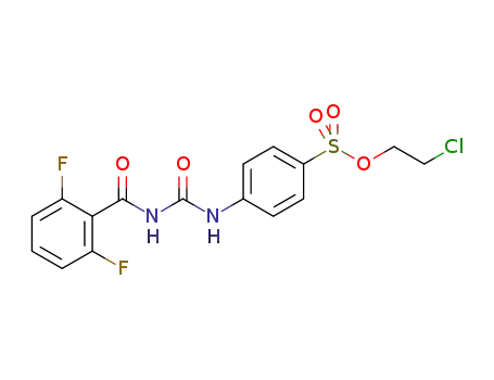 Molecular Structure of 1417547-22-8 (2-chloroethyl 4-(3-(2,6-difluorobenzoyl)ureido)benzenesulfonate)
