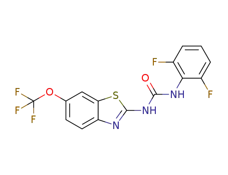 Molecular Structure of 1343448-03-2 (1-(2,6-difluorophenyl)-3-(6-trifluoromethoxybenzothiazol-2-yl)urea)