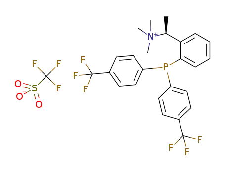 C<sub>25</sub>H<sub>25</sub>F<sub>6</sub>NP<sup>(1+)</sup>*CF<sub>3</sub>O<sub>3</sub>S<sup>(1-)</sup>