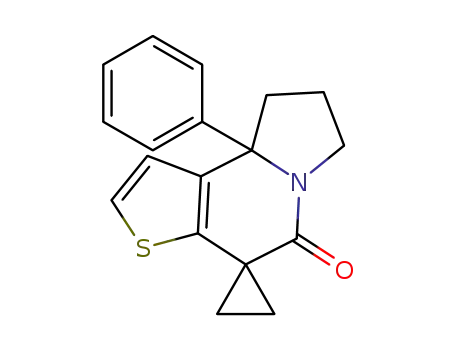 9a'-phenyl-7',8',9',9a'-tetrahydro-5'H-spiro[cyclopropane-1,4'-thieno[2,3-g]indolizin]-5'-one