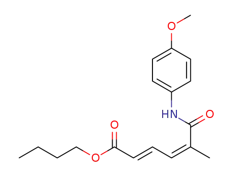 (2E,4Z)-n-butyl 6-(p-methoxylphenylamino)-5-methyl-6-oxohexa-2,4-dienoate