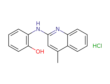 Molecular Structure of 1436858-53-5 (2-(4-methylquinolin-2-ylamino)phenol hydrochloride)