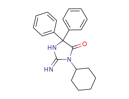Molecular Structure of 1329674-87-4 (3-cyclohexyl-2-imino-5,5-diphenylimidazolidin-4-one)