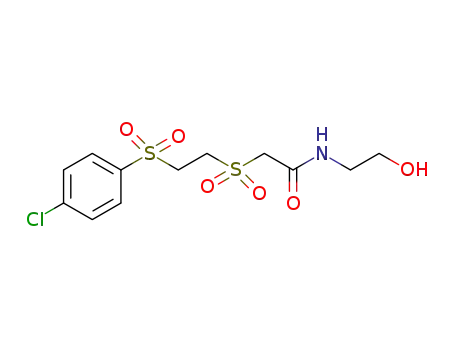 N-(2-hydroxyethyl)-2-(4-chlorophenylsulfonylethylsulfonyl)acetamide