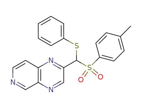 2-[Phenylsulfanyl-(toluene-4-sulfonyl)-methyl]-pyrido[3,4-b]pyrazine