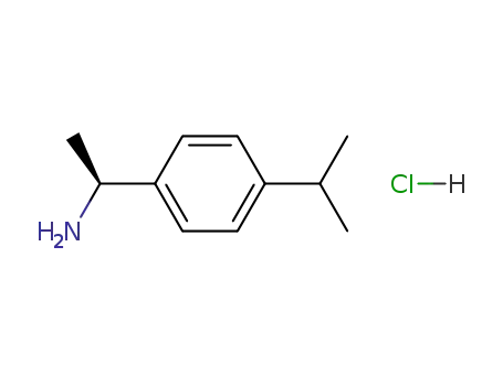 Molecular Structure of 856646-05-4 ((R)-1-(4-Isopropylphenyl)ethanaMine hydrochloride)