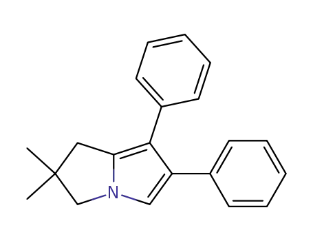 Molecular Structure of 116673-96-2 (2,2-Dimethyl-6,7-diphenyl-2,3-dihydro-1H-pyrrolizin)
