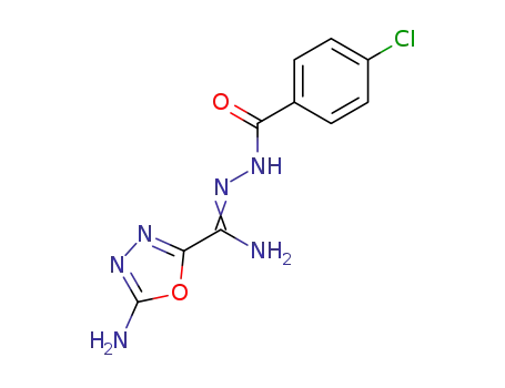 Benzoic acid, 4-chloro-,
2-[(5-amino-1,3,4-oxadiazol-2-yl)iminomethyl]hydrazide