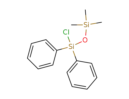 Molecular Structure of 32360-07-9 (Disiloxane, 1-chloro-3,3,3-trimethyl-1,1-diphenyl-)