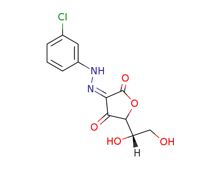 L-threo-2,3-hexodiulosono-1,4-lactone 2-(3-chlorophenylhydrazone)