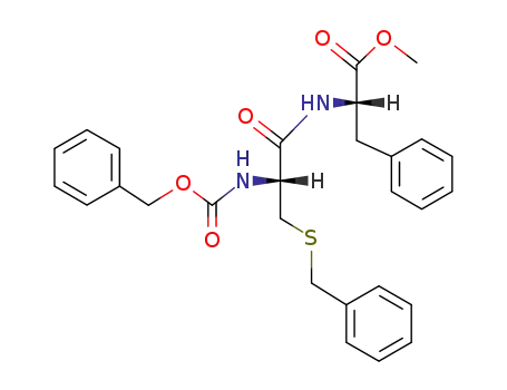 Molecular Structure of 7625-12-9 (methyl S-benzyl-N-[(benzyloxy)carbonyl]cysteinylphenylalaninate)