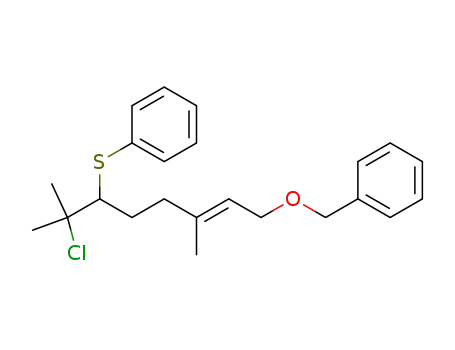 Benzene, [[[7-chloro-3,7-dimethyl-6-(phenylthio)-2-octenyl]oxy]methyl]-,
(E)-