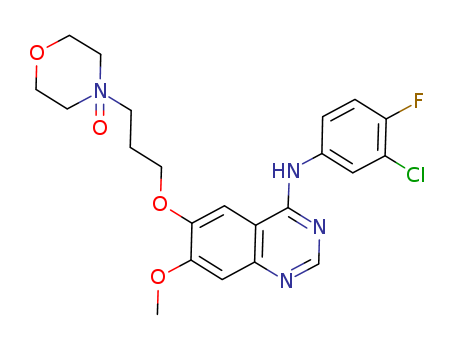 4-(3-((4-((3-chloro-4-fluorophenyl)amino)-7-methoxyquinazolin-6-yl)oxy)propyl)morpholine 4-oxide