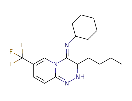 (E)-N-(3-butyl-7-(trifluoromethyl)-2H-pyrido[2,1-c][1,2,4]-triazin-4(3H)-ylidene)cyclohexanamine