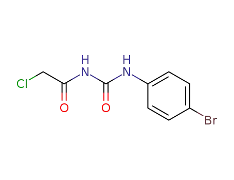 Molecular Structure of 13558-79-7 (N-{[(4-BROMOPHENYL)AMINO]CARBONYL}-2-CHLOROACETAMIDE)