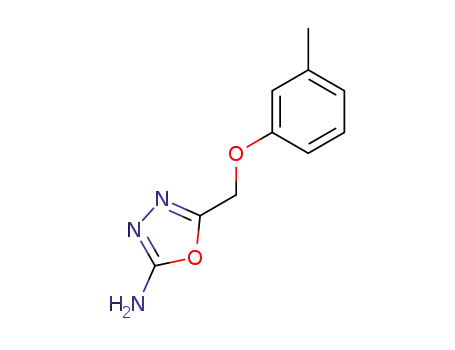 Molecular Structure of 21520-92-3 (2-Amino-5-(m-tolyl)oxymethyl-1,3,4-oxadiazole)