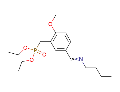 {5-[(Z)-Butyliminomethyl]-2-methoxy-benzyl}-phosphonic acid diethyl ester