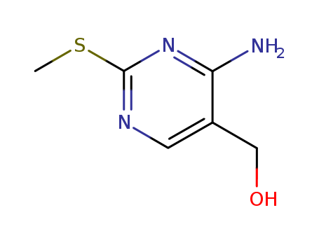 5-Pyrimidinemethanol,4-amino-2-(methylthio)- cas  588-36-3